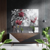 Roses Brushed Aluminium Dibond Wall Art.